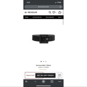 SOLD OUT lovers and friends the Hartman belt